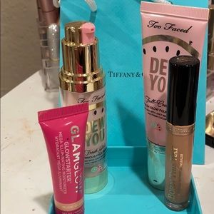 Too faced foundation, concealer, and primer,